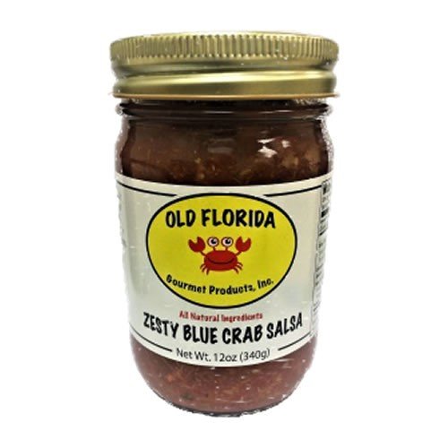 12 oz. Old Florida Gourmet Blue Crab Zesty Salsa Tampa Bay Farmers Market